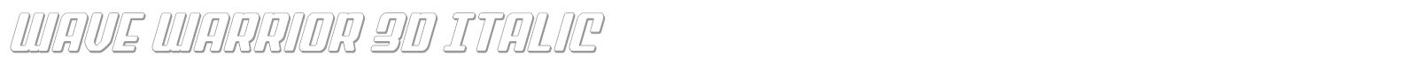 Wave Warrior font preview