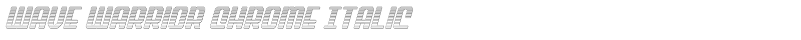 Wave Warrior font preview