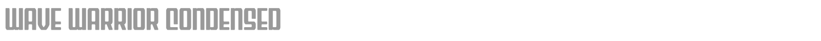Wave Warrior font preview
