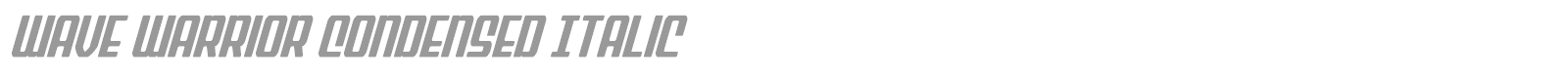 Wave Warrior font preview