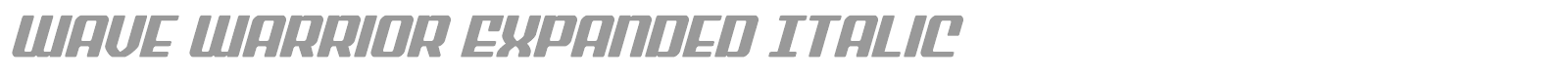 Wave Warrior font preview