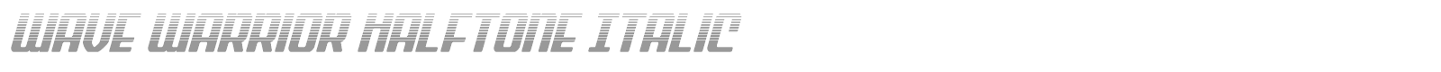 Wave Warrior font preview
