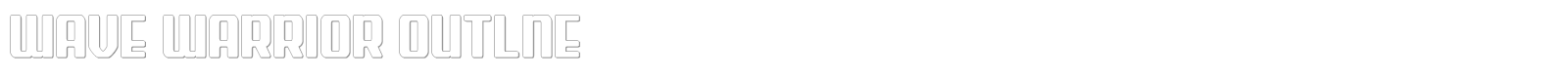 Wave Warrior font preview