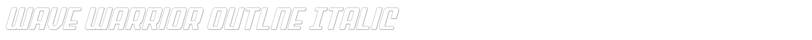 Wave Warrior font preview