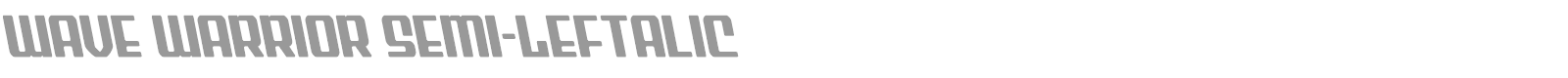 Wave Warrior font preview
