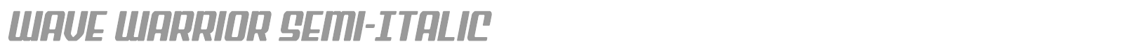 Wave Warrior font preview
