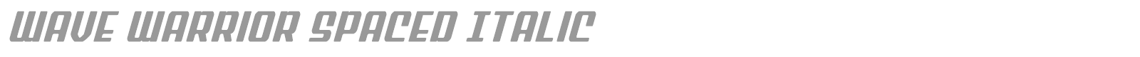 Wave Warrior font preview