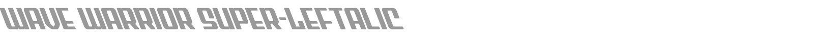 Wave Warrior font preview