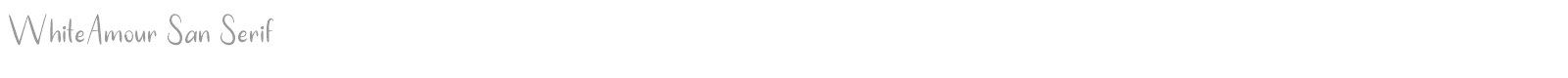 White Amour Script font preview