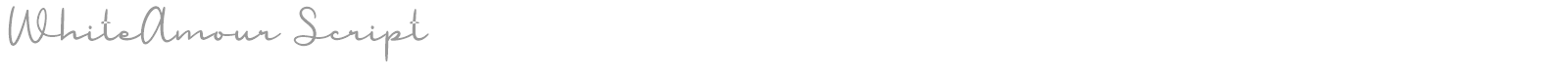 White Amour Script font preview