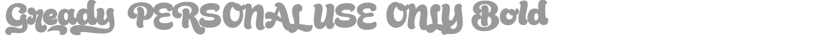 Gready font preview