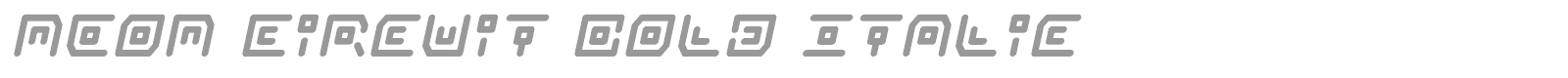 Neon Circuit font preview