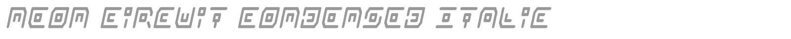 Neon Circuit font preview