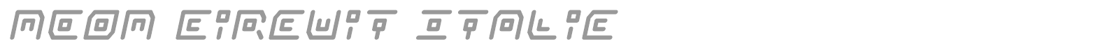 Neon Circuit font preview