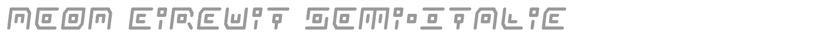 Neon Circuit font preview
