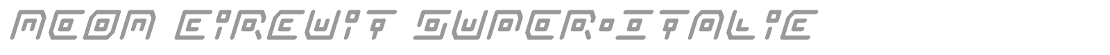 Neon Circuit font preview