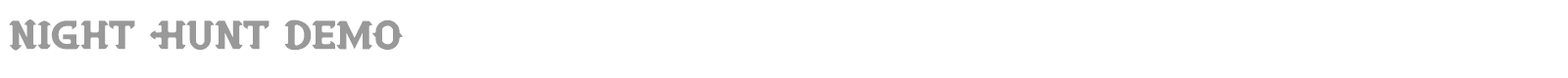 Night Hunt font preview