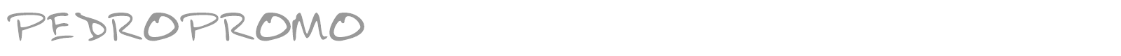Pedro Promo font preview