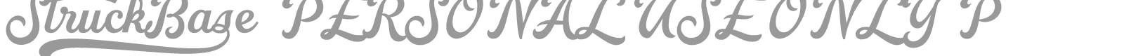 Struck Base font preview