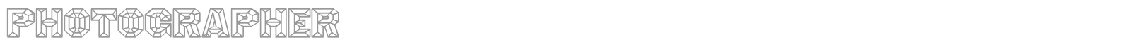Photographer font preview