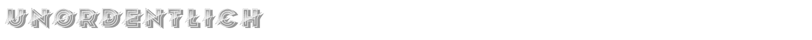 Unordentlich font preview