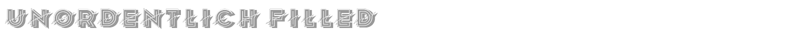 Unordentlich font preview