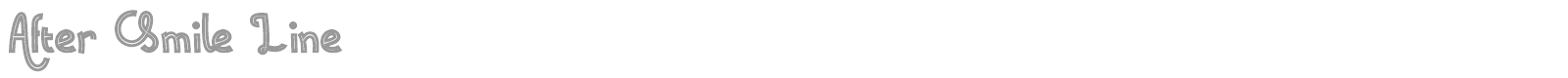 After Smile font preview