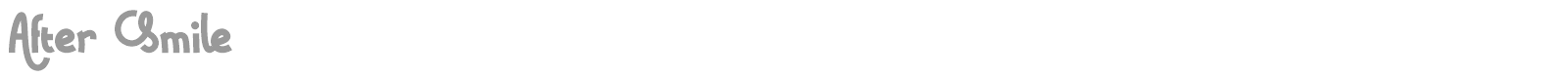 After Smile font preview
