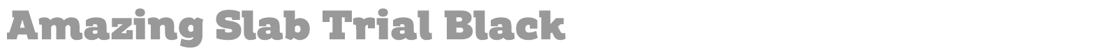 Amazing Slab font preview