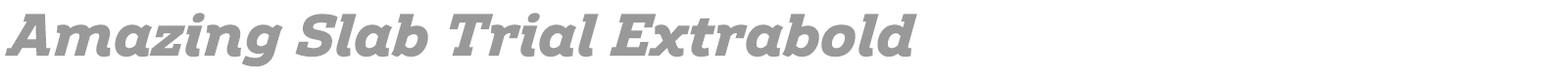 Amazing Slab font preview
