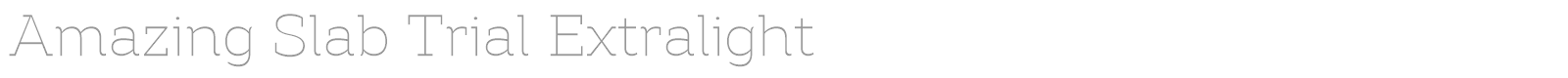 Amazing Slab font preview