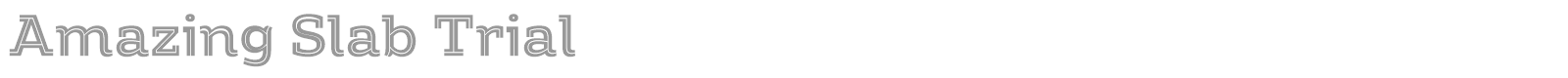 Amazing Slab font preview