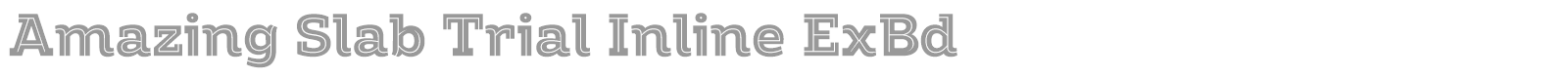 Amazing Slab font preview