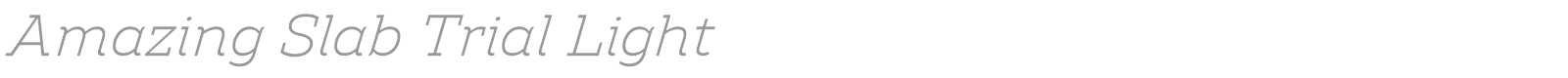 Amazing Slab font preview