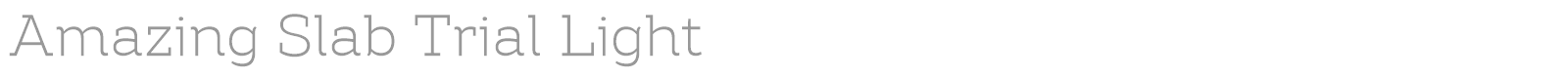 Amazing Slab font preview