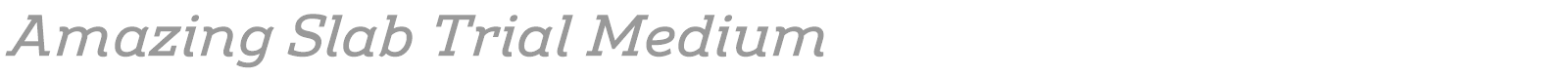 Amazing Slab font preview