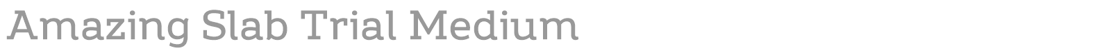 Amazing Slab font preview