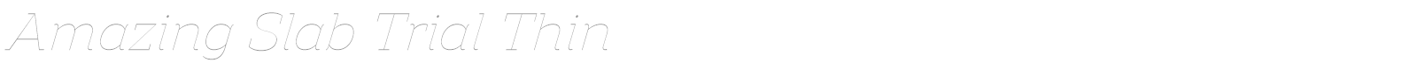Amazing Slab font preview