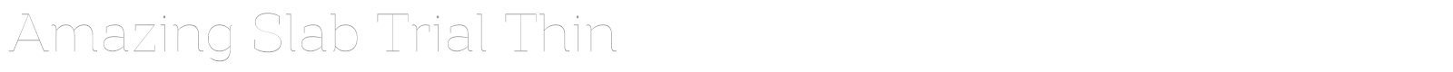 Amazing Slab font preview