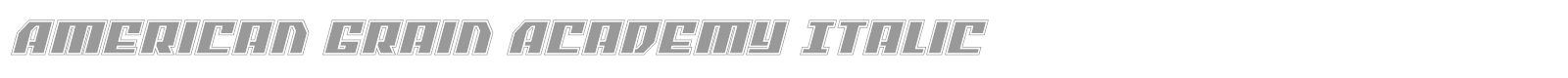 American Grain font preview