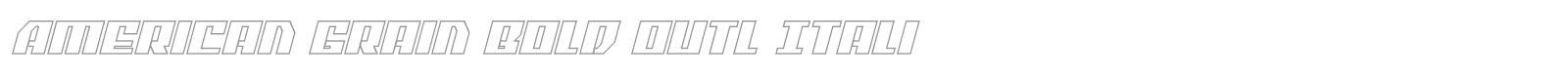 American Grain font preview