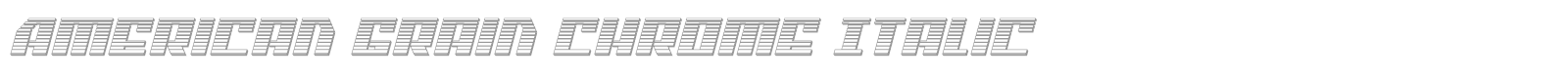 American Grain font preview