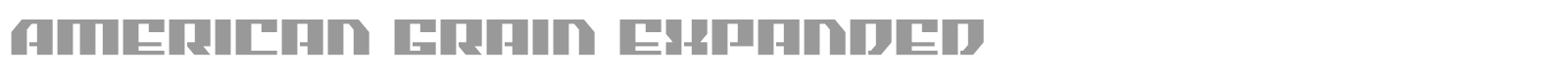 American Grain font preview