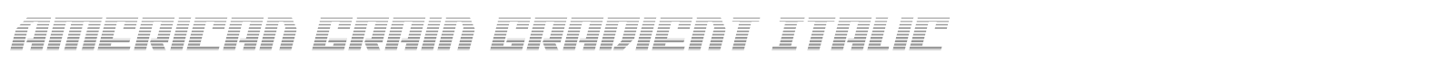 American Grain font preview