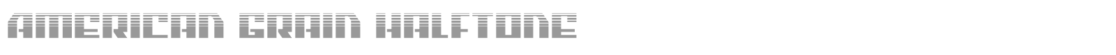 American Grain font preview