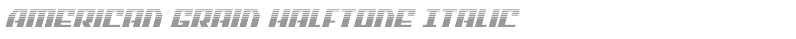 American Grain font preview