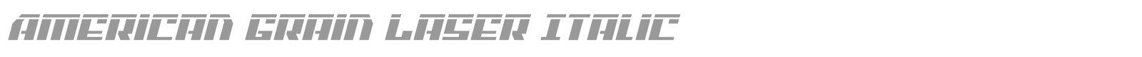 American Grain font preview