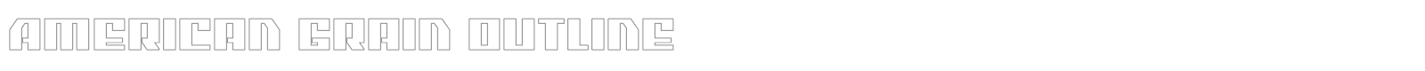American Grain font preview