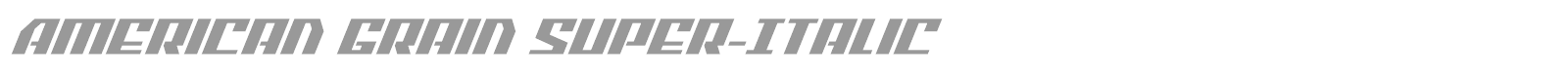 American Grain font preview