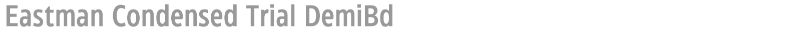 Eastman Condensed font preview